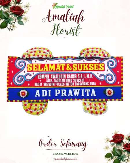 Papan Bunga Ucapan Selamat Menthobi Raya